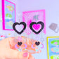 Y2K Candy Drops, Acrylic Earrings (Punky Purple)