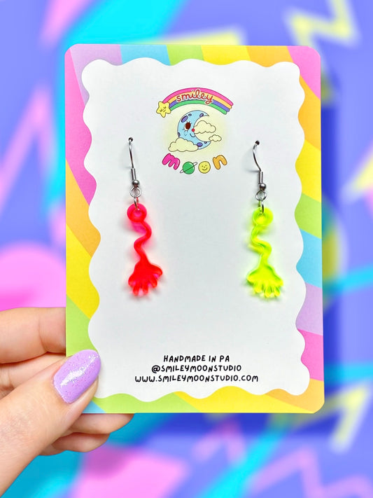 Mini Sticky Hand Acrylic Earrings