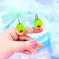 Jelly Olive Acrylic Earrings