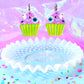 Creepy Cupcake Acrylic Earrings
