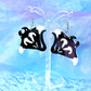 Manta Ray Acrylic Earrings