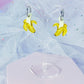 Mini Banana Acrylic Earrings