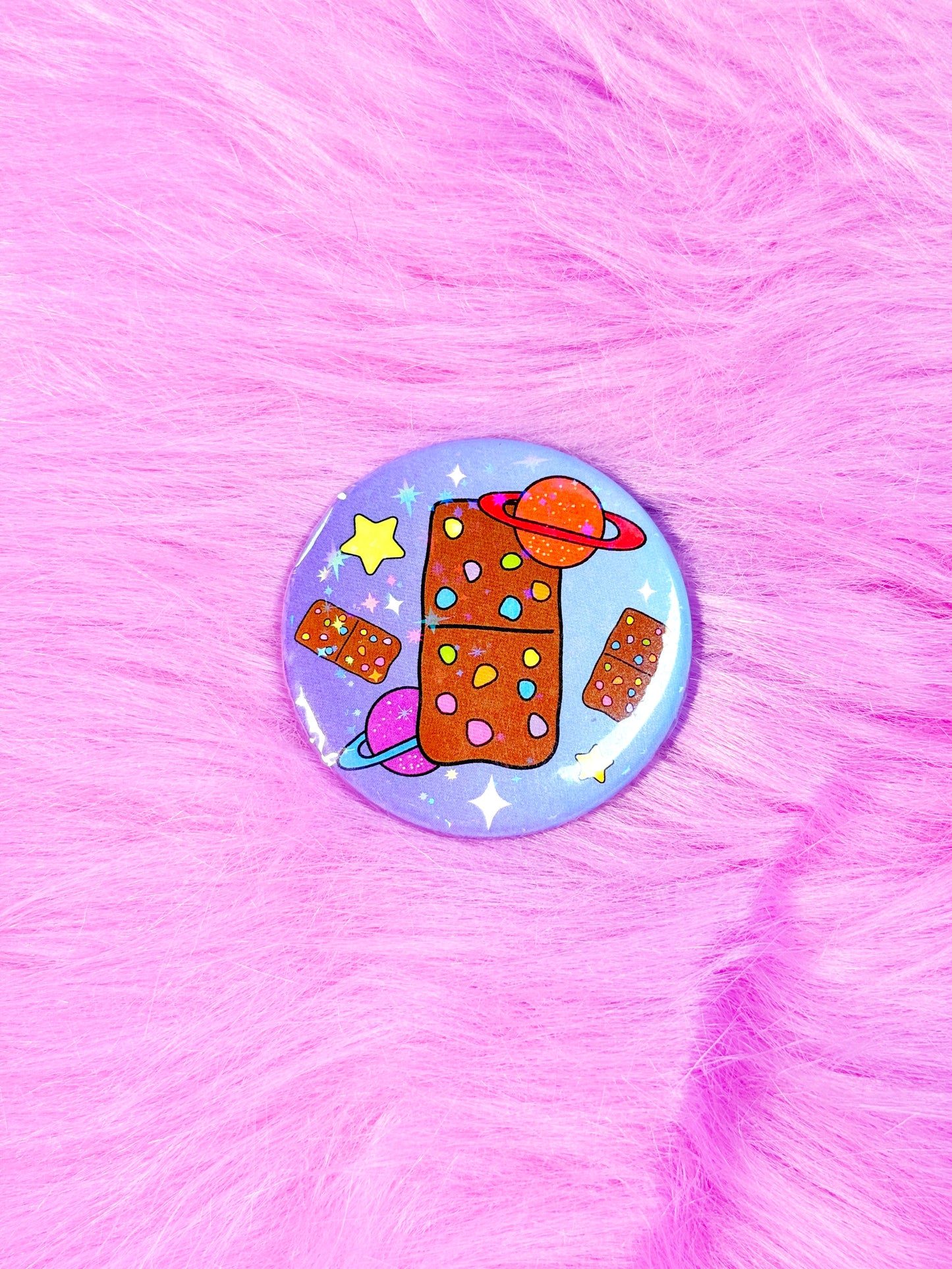 Nostalgic Space Brownie Magnet / Button / Mirror