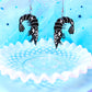 Haunted Shrimp, Acrylic Earrings