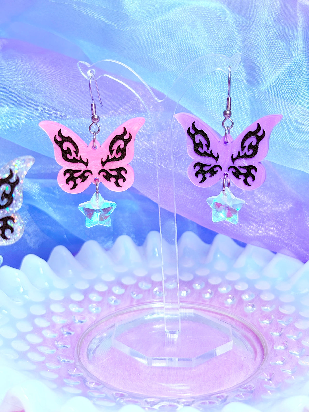 Y2K Butterfly Tattoo Earrings