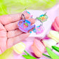 Whimsical Watering Can Acrylic Earrings