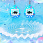 Virtual Pet Shark Acrylic Earrings