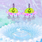 Galactic Glam UFO Acrylic Earrings