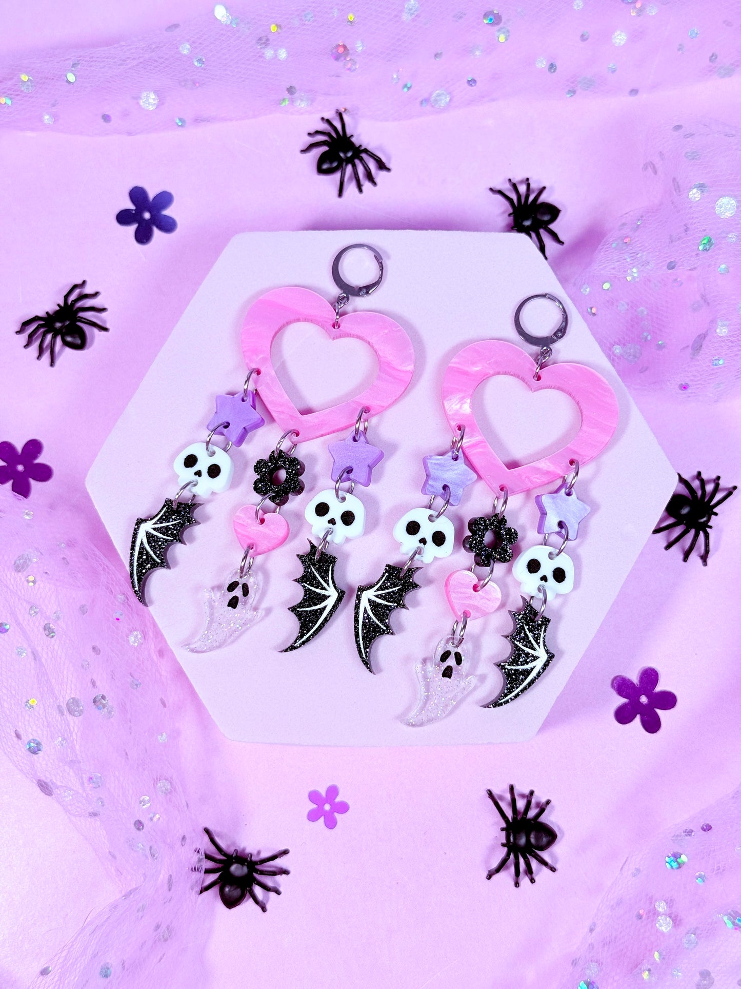 Ghoulfriend Drops, Acrylic Earrings