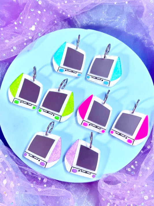 Colorful Y2K Computer Acrylic Earrings
