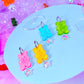 Gummy Bear Acrylic Earrings, Mix and Match