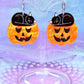 Halloween Kitty Acrylic Earrings