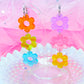 Retro Jelly Daisy Acrylic Earrings