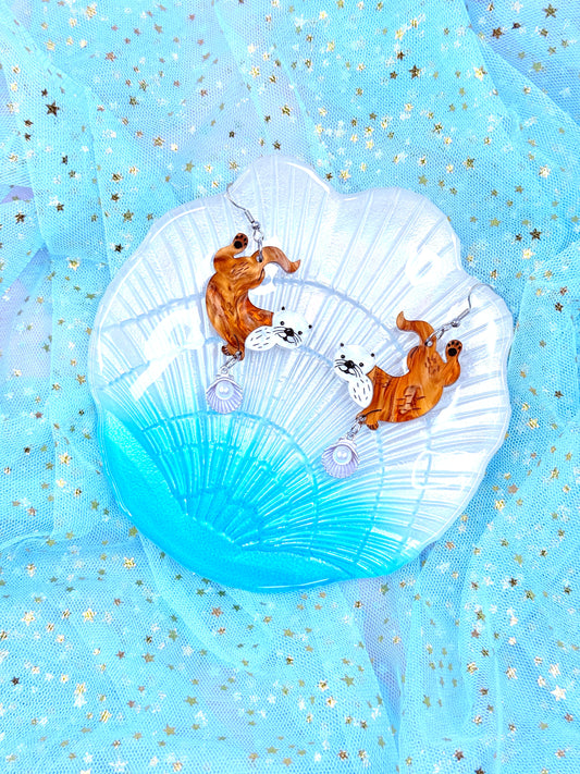 Otter Acrylic Earrings
