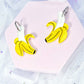 Jelly Banana Acrylic Earrings