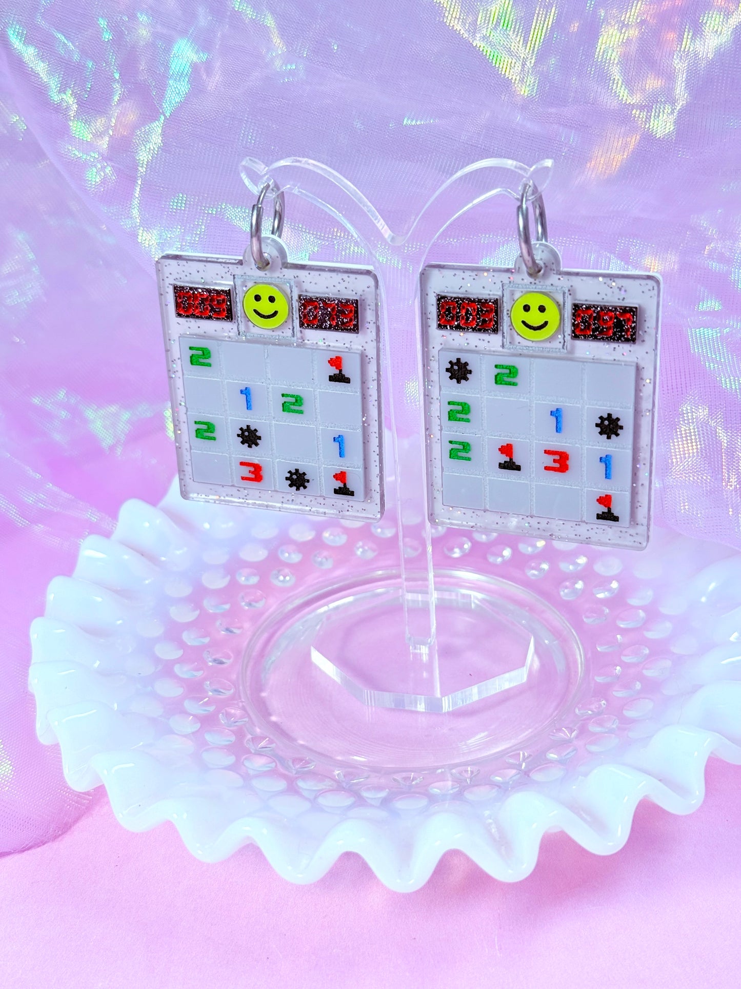 That One Computer Game, Acrylic Earrings
