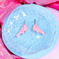 Jelly Shrimp Acrylic Earrings (Bubblegum)