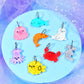 Glitter Jelly Sea Critters! Mix and Match Earrings