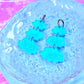 Jelly Cloud Acrylic Earrings (Blue)