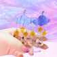 Celestial Clouds, Acrylic Earrings