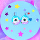 Virtual Pet Fish Acrylic Earrings