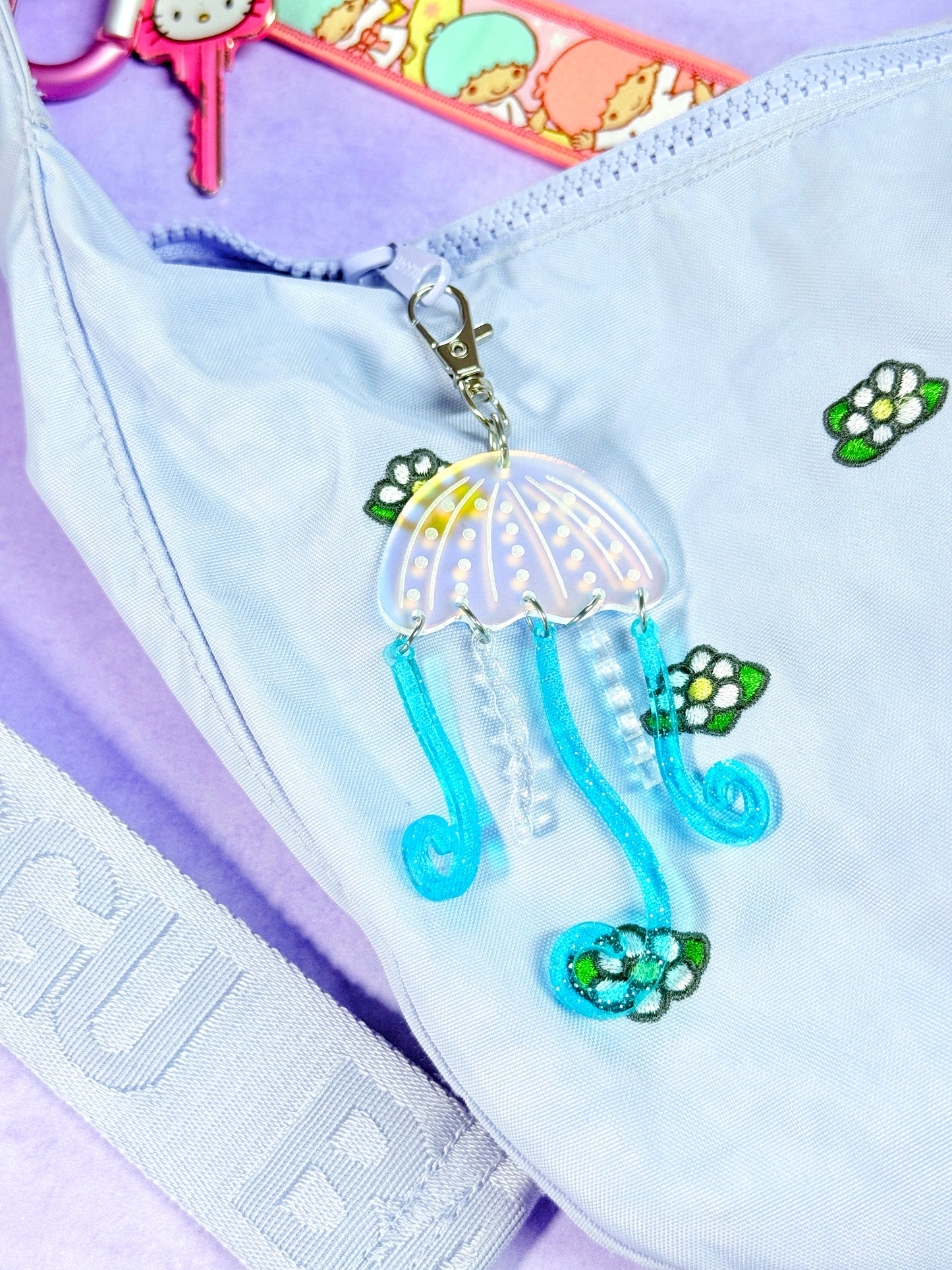 Whimsical Jellyfish Bag Charm