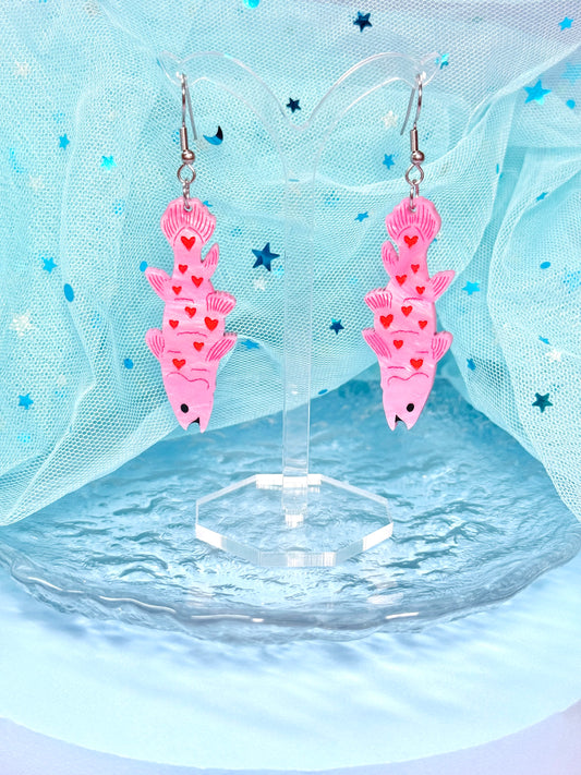Love Fish Acrylic Earrings