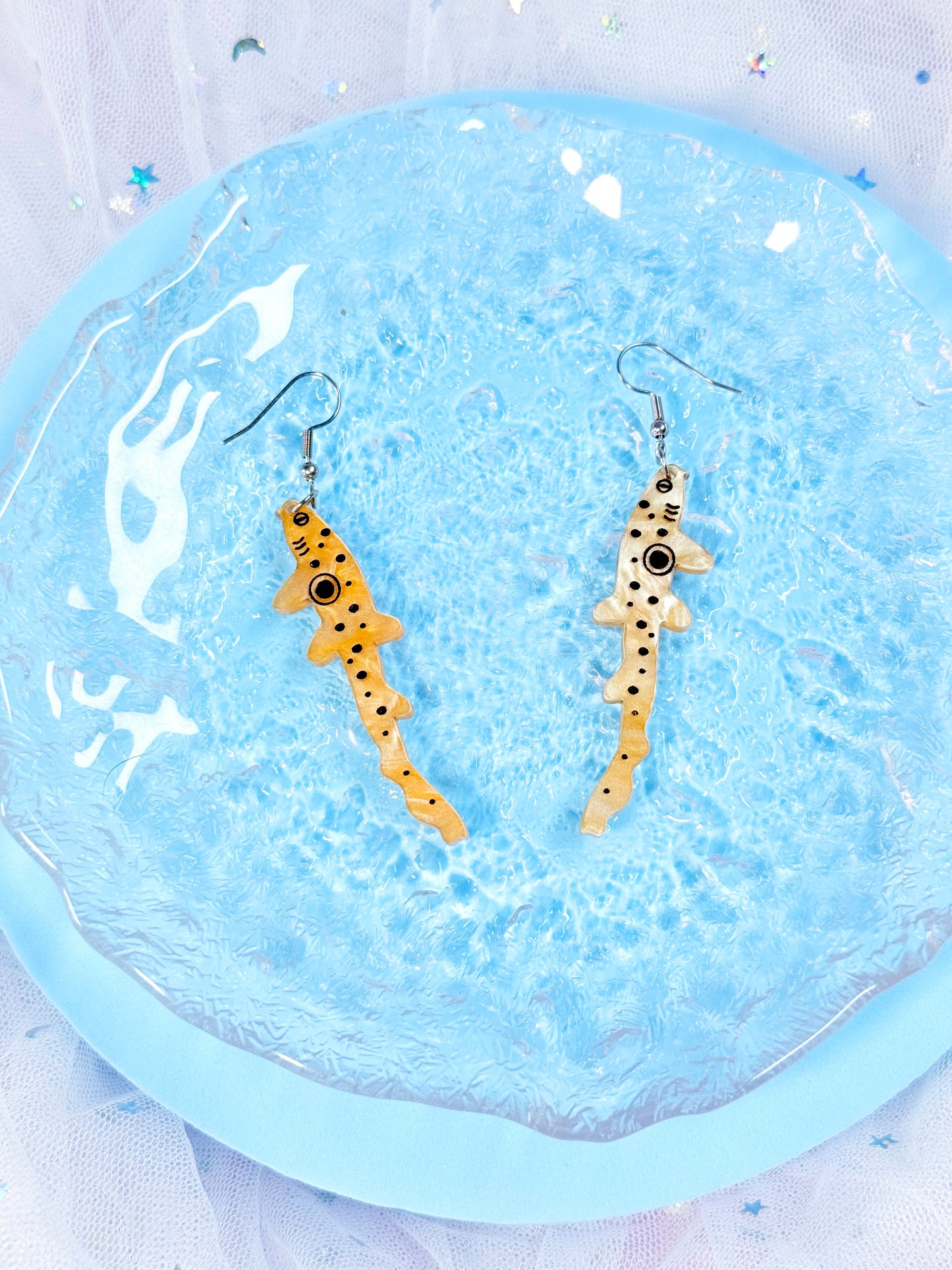 Epaulette Shark Acrylic Earrings