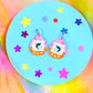 Virtual Pet Shrimp Acrylic Earrings