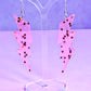 Lightning Bolt Acrylic Earrings (Star Jelly Glitter)