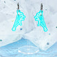 Jelly Shrimp Acrylic Earrings (Blue)