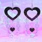 Y2K Candy Drops, Acrylic Earrings (Punky Purple)
