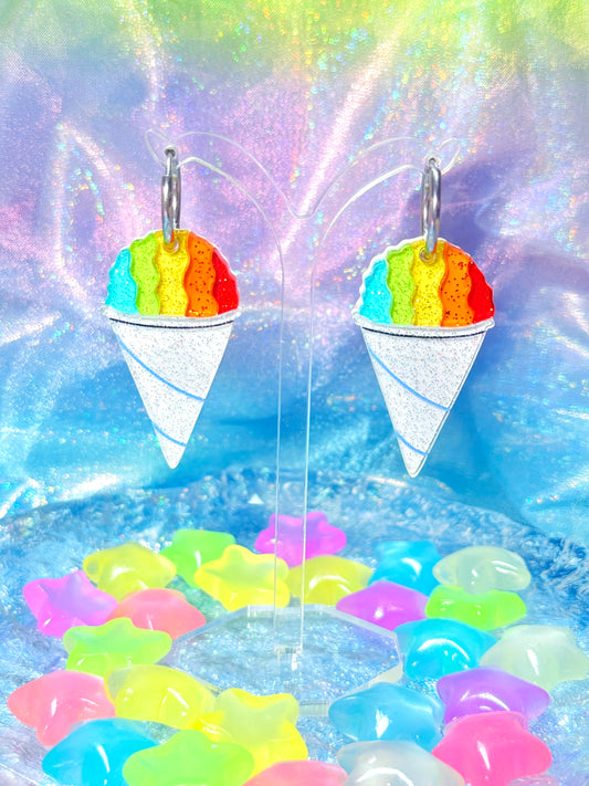 Nostalgic Snow Cone Acrylic Earrings