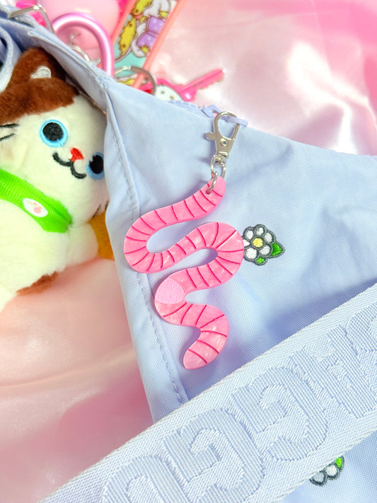 Wormy Bag Charm