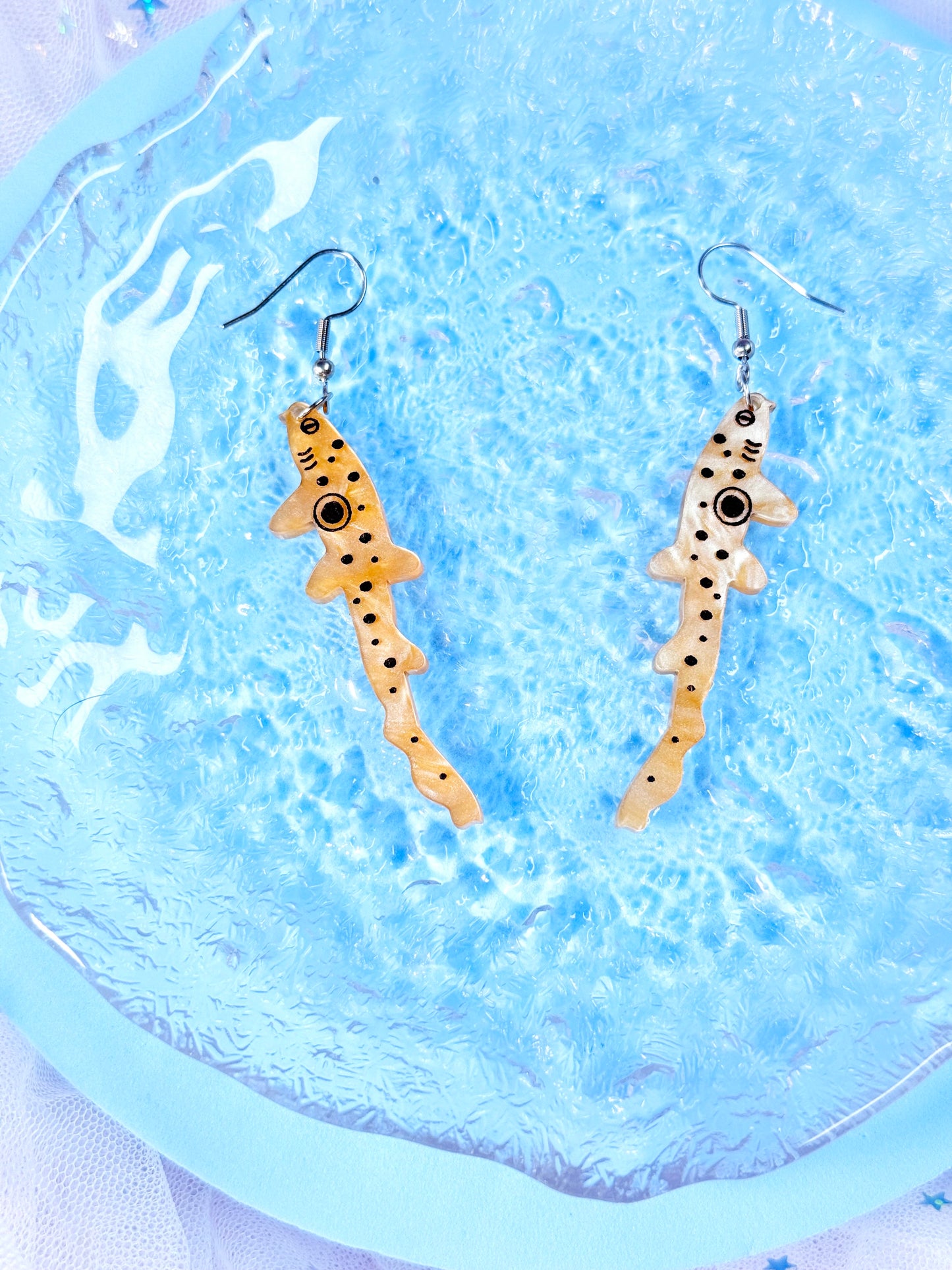 Epaulette Shark Acrylic Earrings