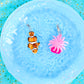 Clownfish and Anemone, Acrylic Earrings