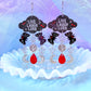 Mothman Drops, Acrylic Earrings