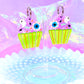 Creepy Cupcake Acrylic Earrings