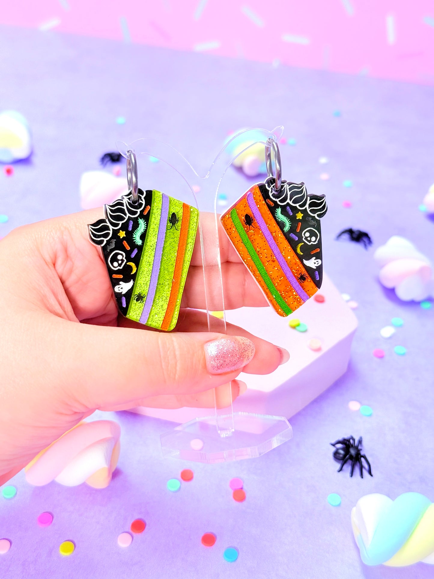 Creepy Cake Acrylic Earrings
