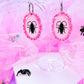 Cutesy Cockroach Acrylic Earrings (pinky pink)
