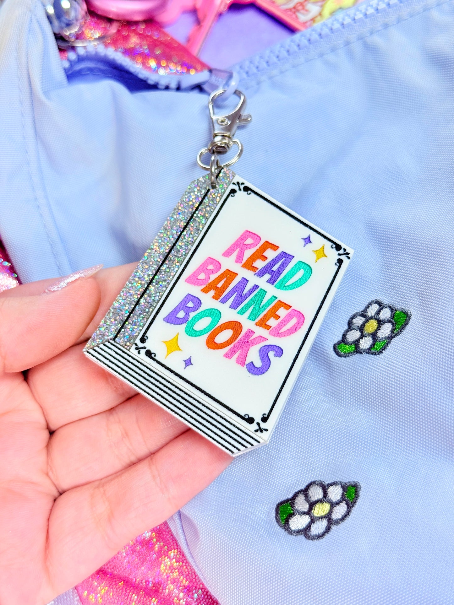 Read Banned Books Bag Charm