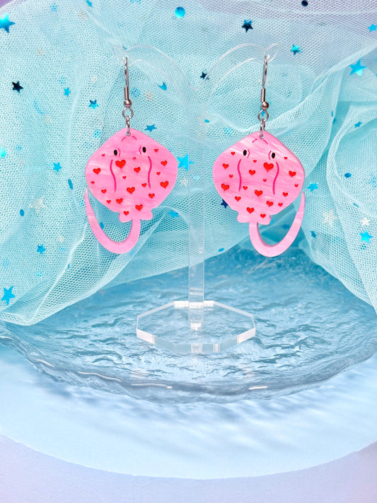 Love Ray Acrylic Earrings