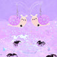 Spooky Snail Acrylic Earrings