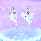 Funky Ghost Acrylic Earrings (Jelly Sparkle)