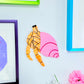 Hermit Crab Wall Art (Pink Taffy)