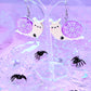 Spooky Snail Acrylic Earrings