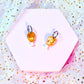 Mini Fried Chicken Acrylic Earrings