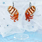 Cuttlefish Acrylic Earrings (Natural)