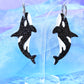 Orca Acrylic Earrings (Extra Sparkly)