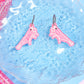 Jelly Shrimp Acrylic Earrings (Bubblegum)